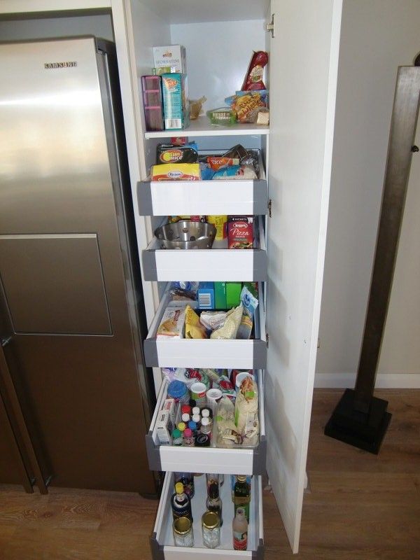 5 Blum pantry inner drawers supplied and installed by Easy Access Kitchens